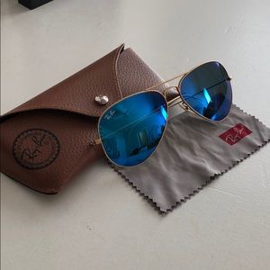 Ray-Ban Large 58mm Aviator Flash  Sunglasses